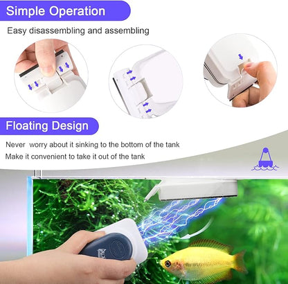 AQQA Aquarium Strong Magnetic Cleaner Brush, Fish Tank Glass Algae Magnet - Image 5