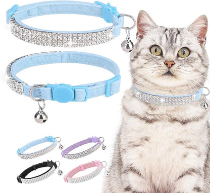 EXPAWLORER Soft Velvet Safe Cat Collars by EXPAWLORER