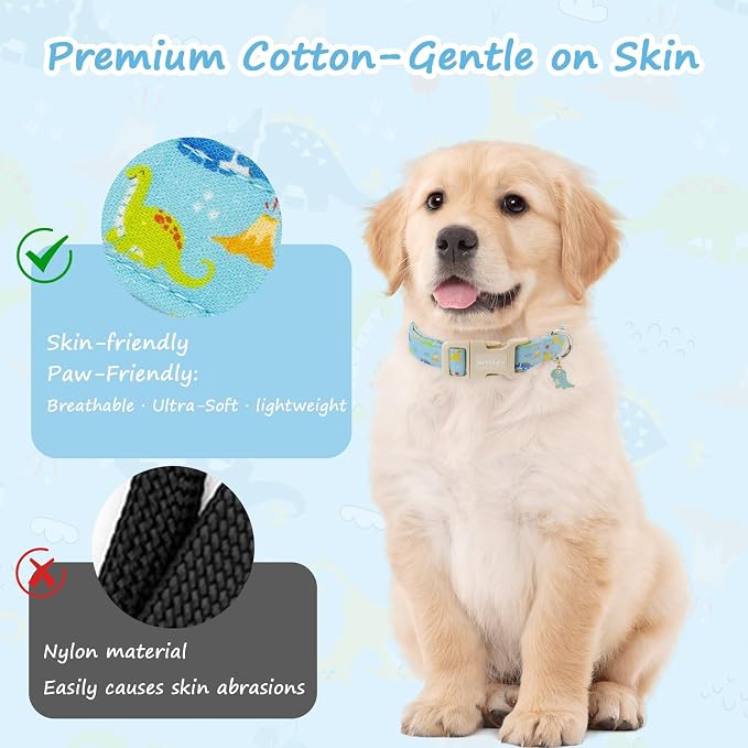 Dinosaur Dog Collar for Extra Small Dogs, Cute Puppy Collars - Image 5