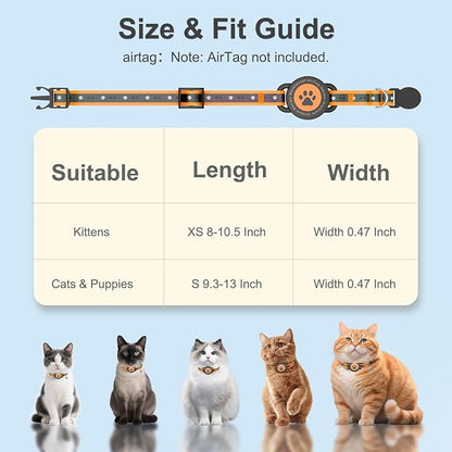 Airtag Cat Collar Breakaway, Reflective Cat Collar - Image 6