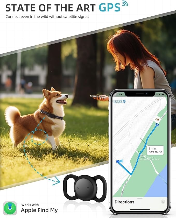 VB GPS Tracker for Dogs, Mini GPS Cat Tracker, Smart Pet Activity Tracker - Image 2