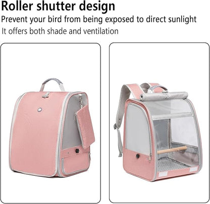 Bird Carrier Backpack, Portable Travel Bird Cage - Image 5