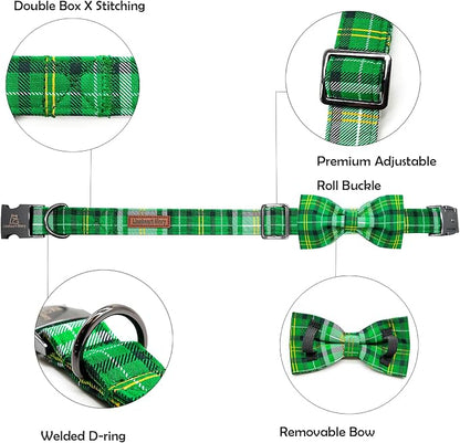 Lionheart glory Dog Bow Collar St. Patrick's Day Dog Collar - Image 2