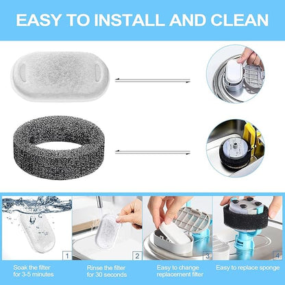 Cat Water Fountain Filter for Stainless Steel 108oz/3.2L& 67oz/2L Automatic Pet - Image 4