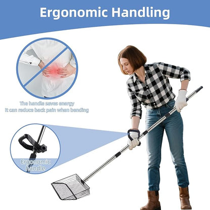 Extra-long & Lightweight 10-inch Chicken Poop Scooper - Image 3