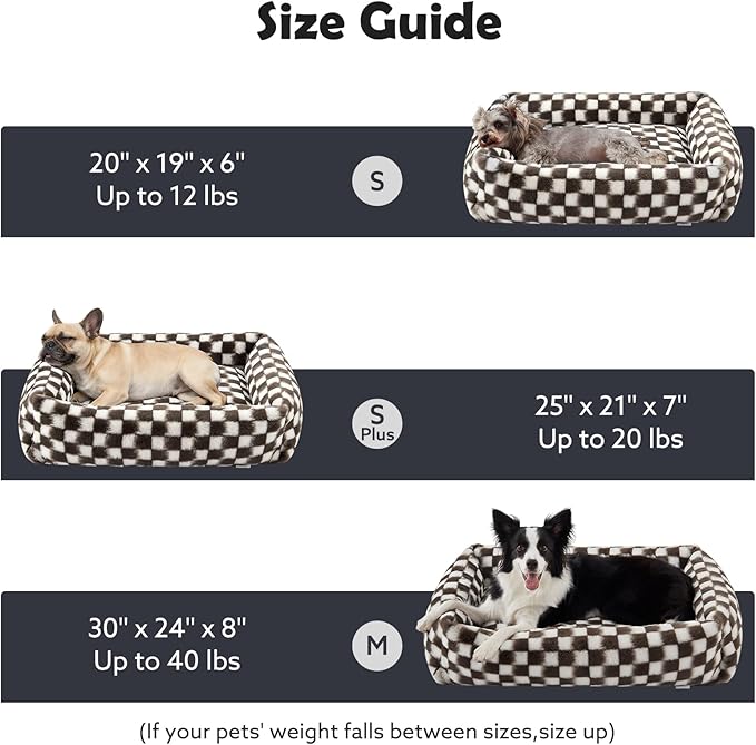 JOEJOY Small Dog Bed for Small Dogs, Rectangle Washable Orthopedic Corduroy - Image 5
