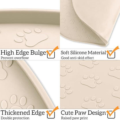 KPWACD Pet Feeding Mat for Dogs and Cats, Silicone Dog Placemat Non-Slip - Image 8