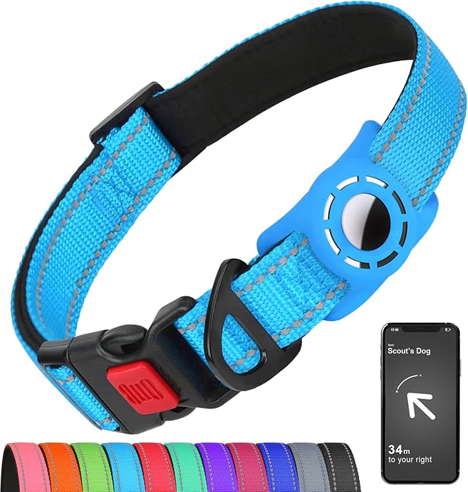 Airtag Dog Collar with AirTag Holder by Erbine