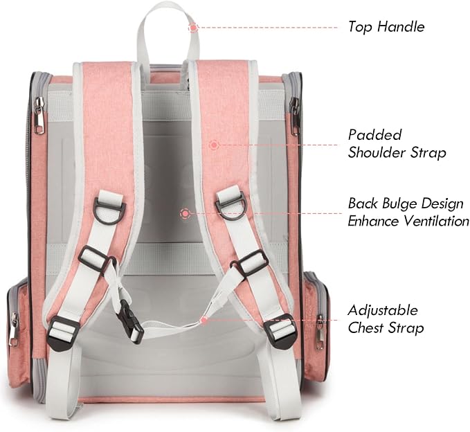Cat Backpack Carrier, Large Pet Backpack - Image 3