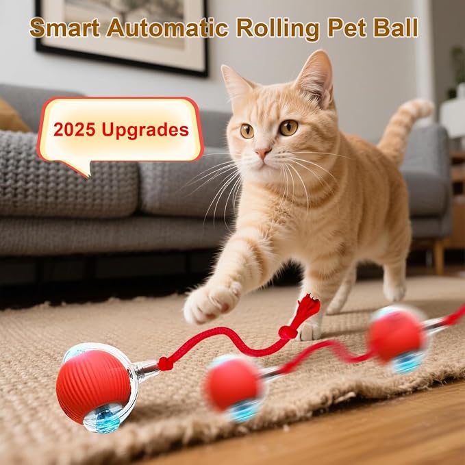 Interactive Cat Toy Ball, Smart Interactive Cat Toys, Smart Cat Toy - Image 4