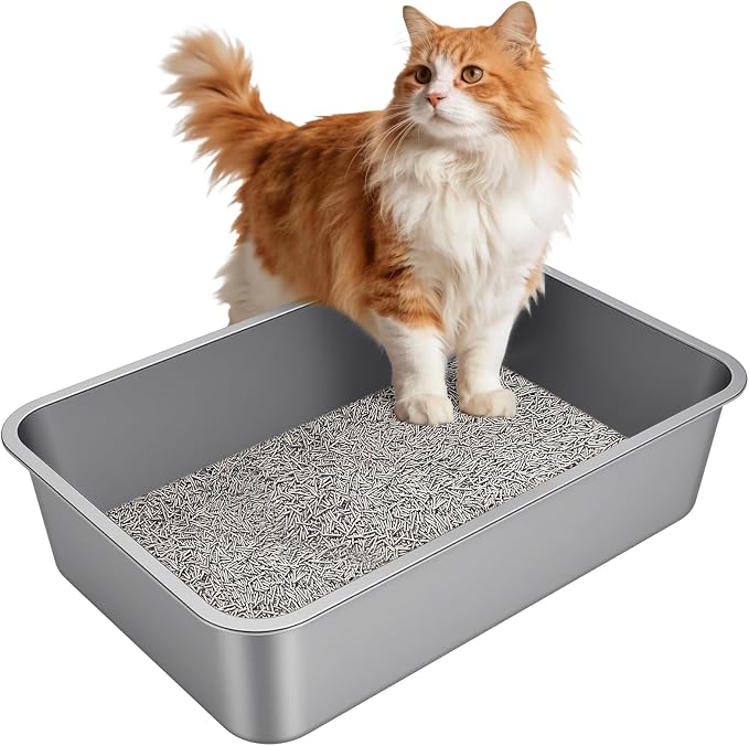 X-Large Stainless Steel Litter Box by Unknown