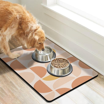 Dog Food Mats for Floors Absorbent, Pet Cat Food Mat - Image 2