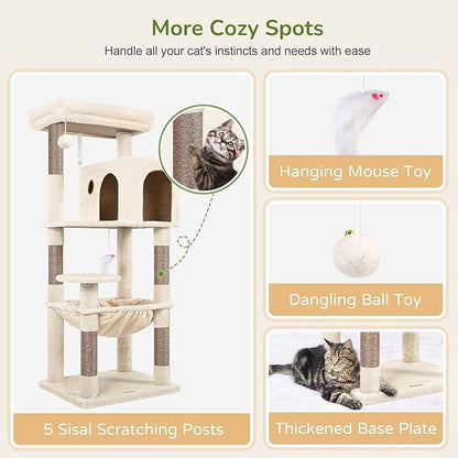 Globlazer Cat Tree Tower with Scratching Post - Image 5