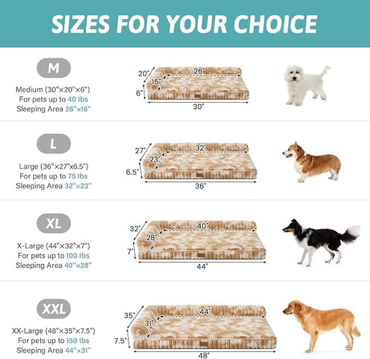Cute Dog Bed, Faux Rabbit Fur Orthopedic Foam Dog Bed - Image 2