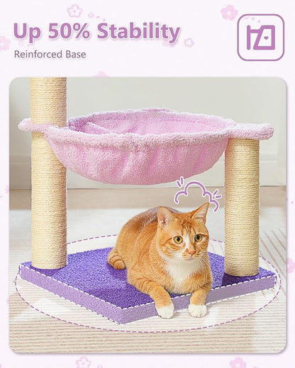 Flower Cat Scratching Post, Replaceable Toy Ball - Image 5