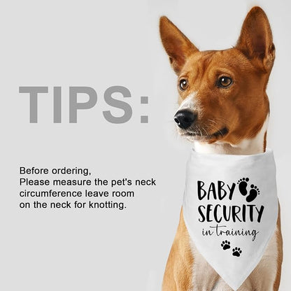 Baby Security in Training Dog Bandana Pet Scarf Pregnancy Announcement Dog - Image 7