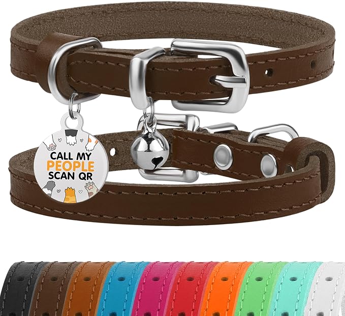 BRONZEDOG Leather Cat Collar by BRONZEDOG