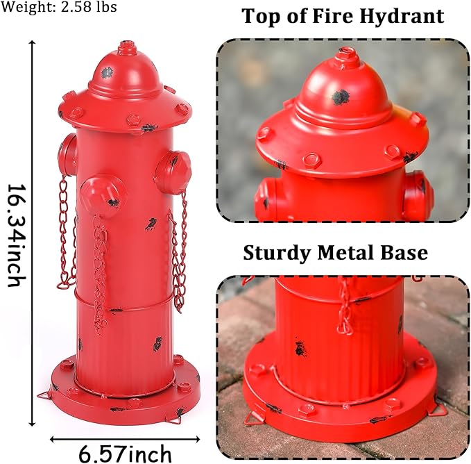Fire Hydrant for Dogs to Pee on, Metal Puppy Pee Post for Dogs, Pee Post for - Image 3