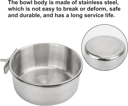 Bird Feeding Dish Cups 3 Pack Parrot Food Bowl Cage - Image 6