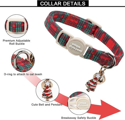 Unique style paws 2 Pack Christmas Kitten Collar Breakaway - Image 2