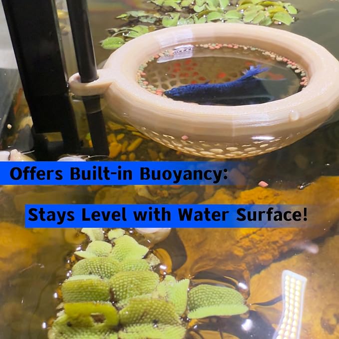 Fish Tank Floating Betta Hide，Betta or Shrimp Burrows and Hammock, Fish and - Image 2