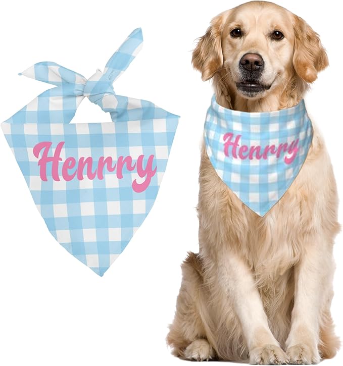 Custom Pet Scarf Personalized Dog Bandana by DOREALA