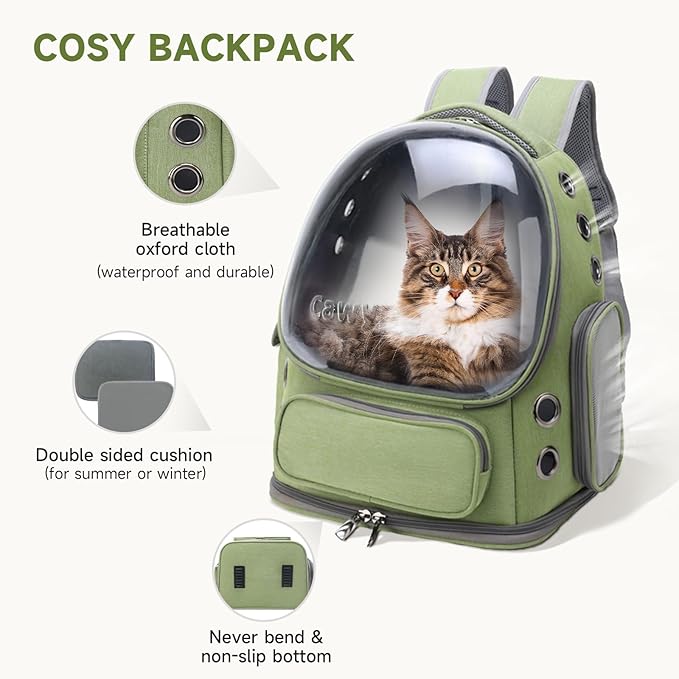 Cat Backpack Carrier, Breathable Cat Carrier Large Space Bubble Pet Backpack - Image 6