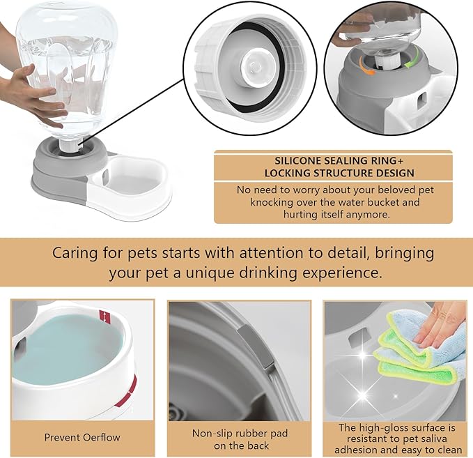 1.6 Gallon Automatic Dog Water Dispenser, Large Capacity Gravity Pet Water Bowl - Image 4
