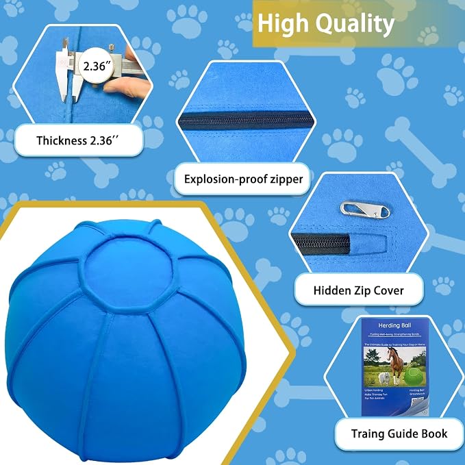 Herding Ball for Dogs, Dual Layered Herding Dog Ball Set for Australian Shepherd - Image 6
