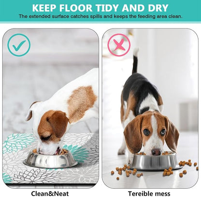 Pet Feeding Mat for Floors Waterproof Dog Mat for Food and Water Absorbent - Image 4
