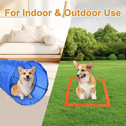 Agility Training Equipment for Dogs, Dog Agility Course Backyard Set Include - Image 8