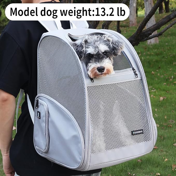 Pet Backpack Carrier ，Large Cat Carrier Backpack Up to 20 Lbs - Image 4