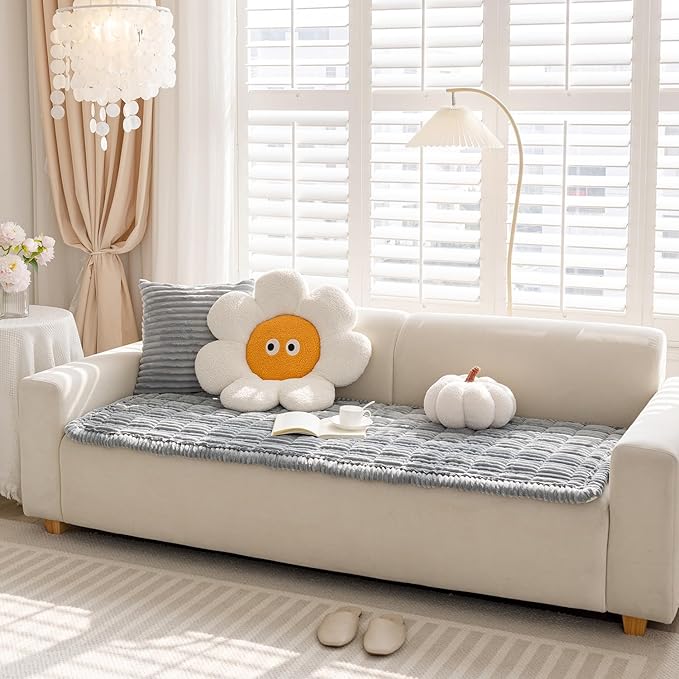 FUNNY FUZZY Pet Couch Covers for Sofa, Washable Dog Couch Cover Protector for - Image 7