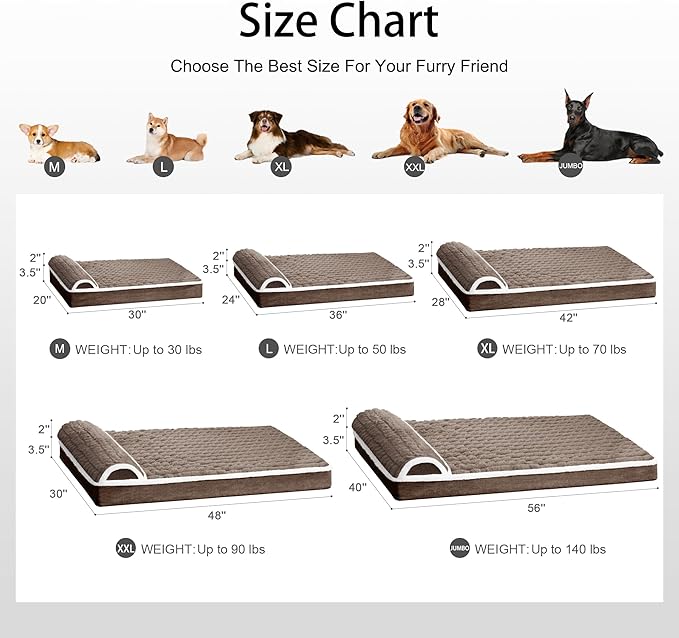 Orthopedic Jumbo Dog Bed Large Sized Dog - Image 7