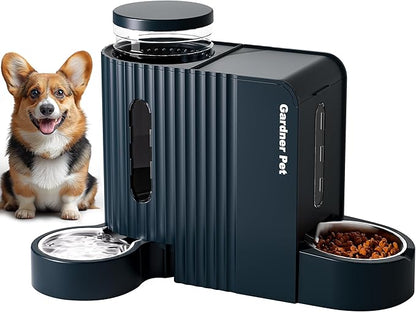 Gardner Pet Automatic Gravity Food Feeder and Water Dispenser, 1.8 Gallons*2 by GardnerPet