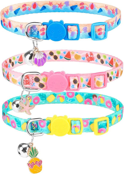 PUPTECK Summer Cat Collars Breakaway by PUPTECK