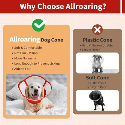 Allroaring Dog Cone Collar After Surgery, Soft Dog Cones - Image 7