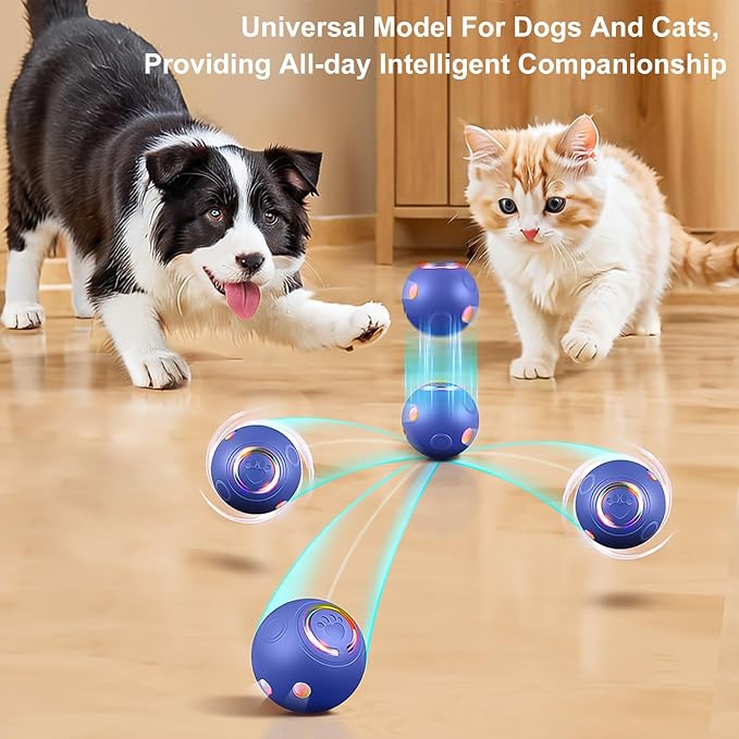 Interactive Dog Ball Toys, Automatic Moving Motorized Rolling Dog Balls - Image 3