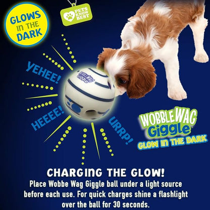 Wobble Wag Giggle Glow in the Dark | Rolling Enrichment Toy - Image 5