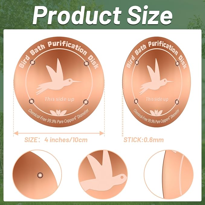 99.99% Pure Copper Bird Bath Purification Disk, 0.6mm thick, Reinforced Copper - Image 2