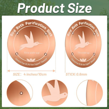 99.99% Pure Copper Bird Bath Purification Disk, 0.6mm thick, Reinforced Copper - Image 2