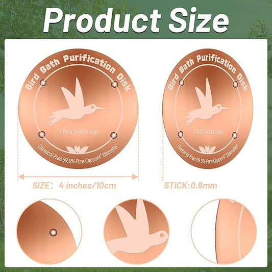 99.99% Pure Copper Bird Bath Purification Disk, 0.6mm thick, Reinforced Copper - Image 2
