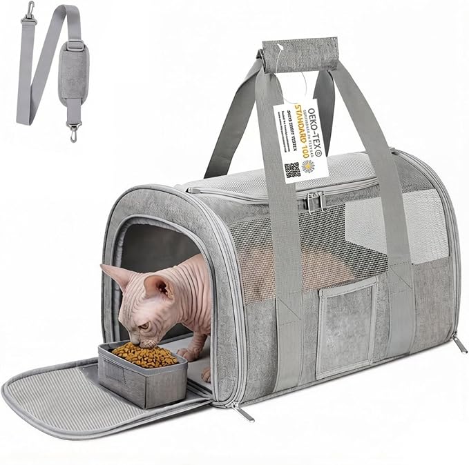 Cat Carrier Pet Dog Carrier Airline Approved by SECLATO