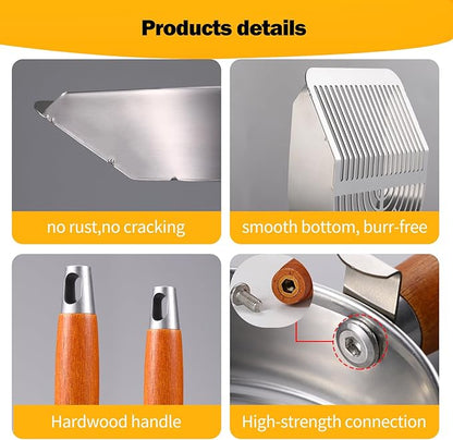 Custom 40% Thicker Side Edges 304 Stainless Steel Metal Cat Litter Scoop - Image 4