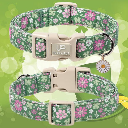 St. Patrick's Day Dog Collar, UP URARA PUP Shamrock Adjustable Pet Collar - Image 2