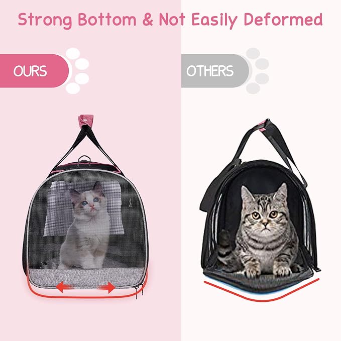 BurgeonNest Cat Carriers for Medium Puppy Under 25 lbs, Pet Carrier for Cats - Image 5