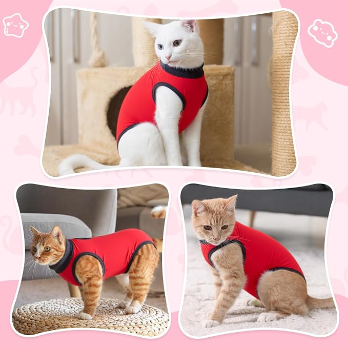 Coppthinktu Cat Recovery Suit for Abdominal Wounds or Skin Diseases, Cat Onesie - Image 5