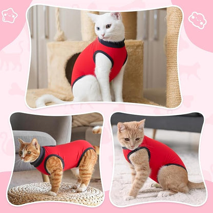 Coppthinktu Cat Recovery Suit for Abdominal Wounds or Skin Diseases, Cat Onesie - Image 5