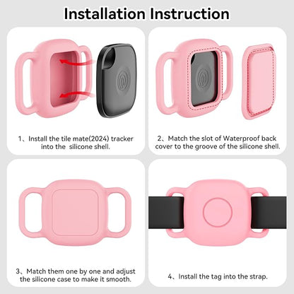DDJ 2-Pack Dog Collar Holder for Tile Life360 Mate 2022 Tracker, Waterproof - Image 9
