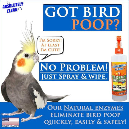 Absolutely Clean Amazing Bird Cage Cleaner and Deodorizer - Image 2